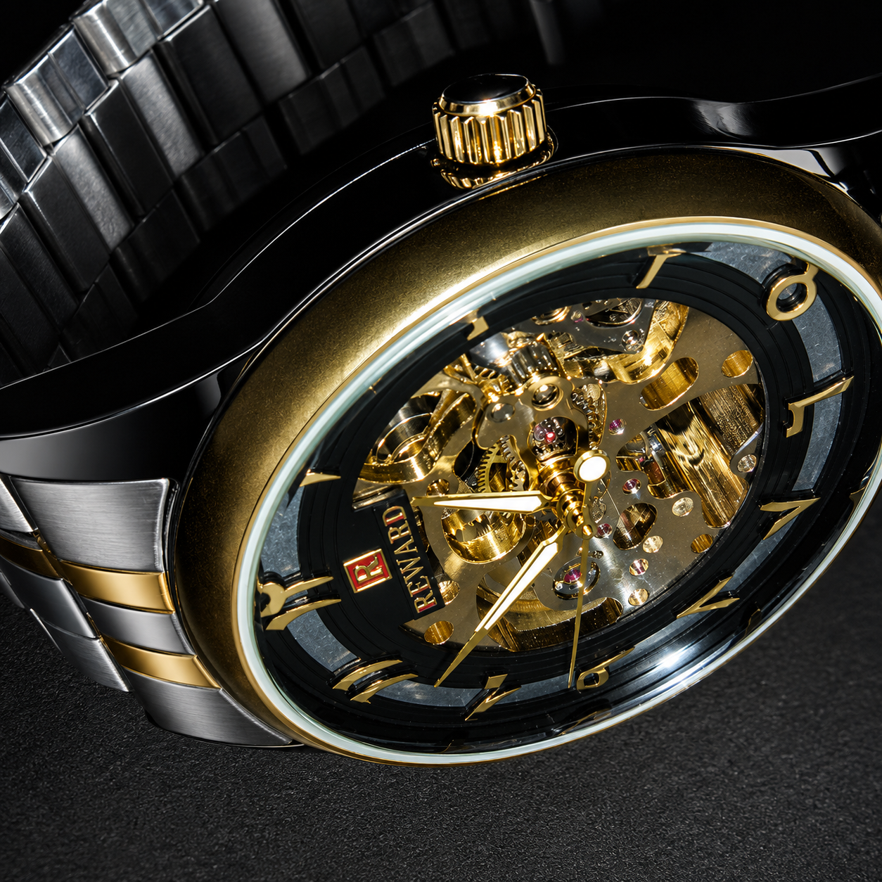 Timeless Precision – Automatic Arabic dial Luxury Stainless Steel Watch