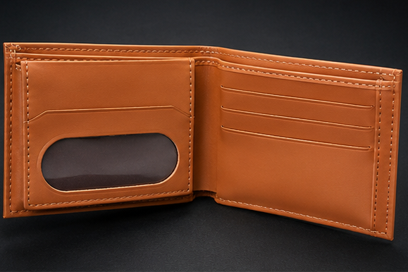 Original Cognac Brown Leather Wallet