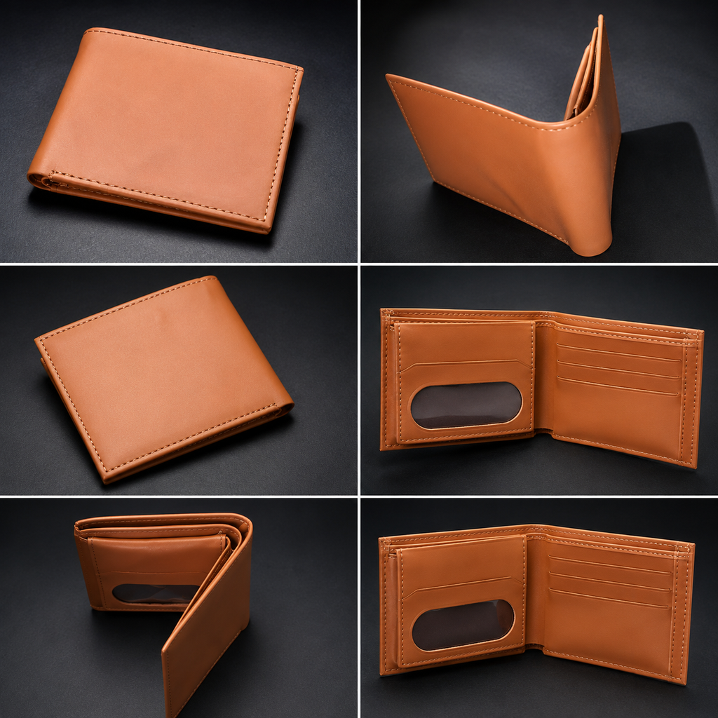 Original Cognac Brown Leather Wallet