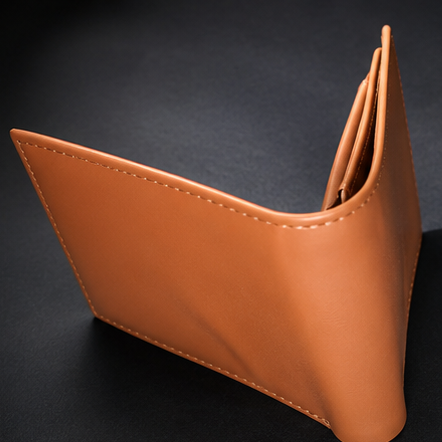 Original Cognac Brown Leather Wallet