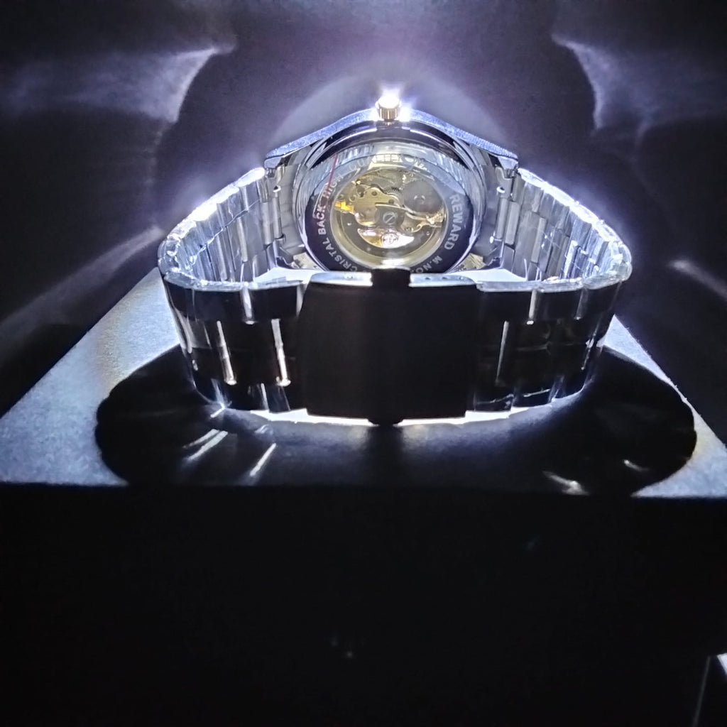 Timeless Precision – Automatic Arabic dial Luxury Stainless Steel Watch